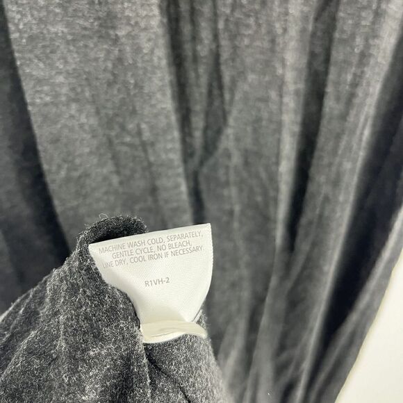 Eileen Fisher Dress Size Small Charcoal Gray V Neck Stretch Jersey Dolman Shift - Picture 9 of 9